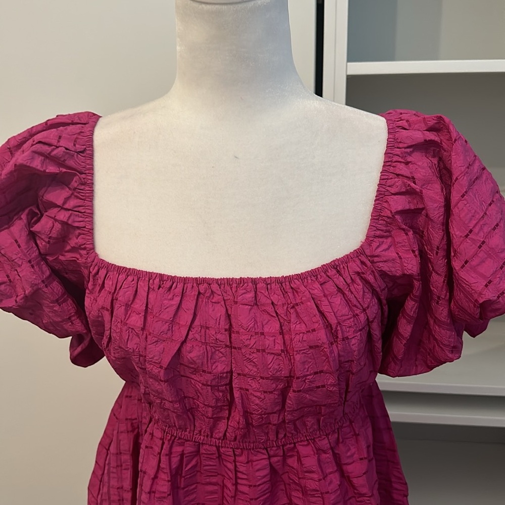 NWT Day+ Moon Puff Sleeve Dress Sz - Picture 2 of 4